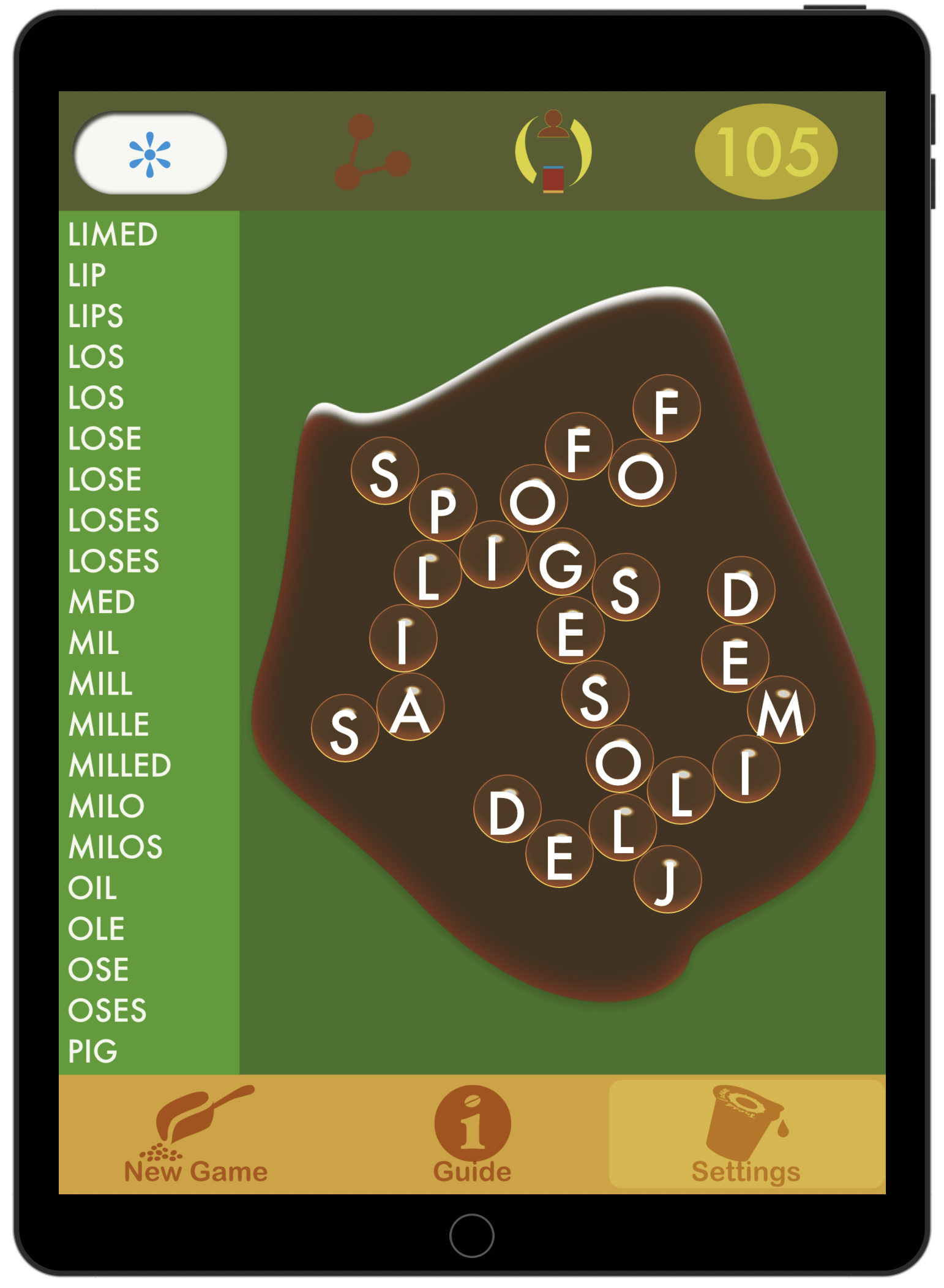 Spell the Coffee 105 points with stuff you can make up, like FOFO