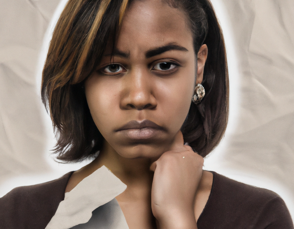 Crumpled, re-opened photo of a woman experiencing cridnap