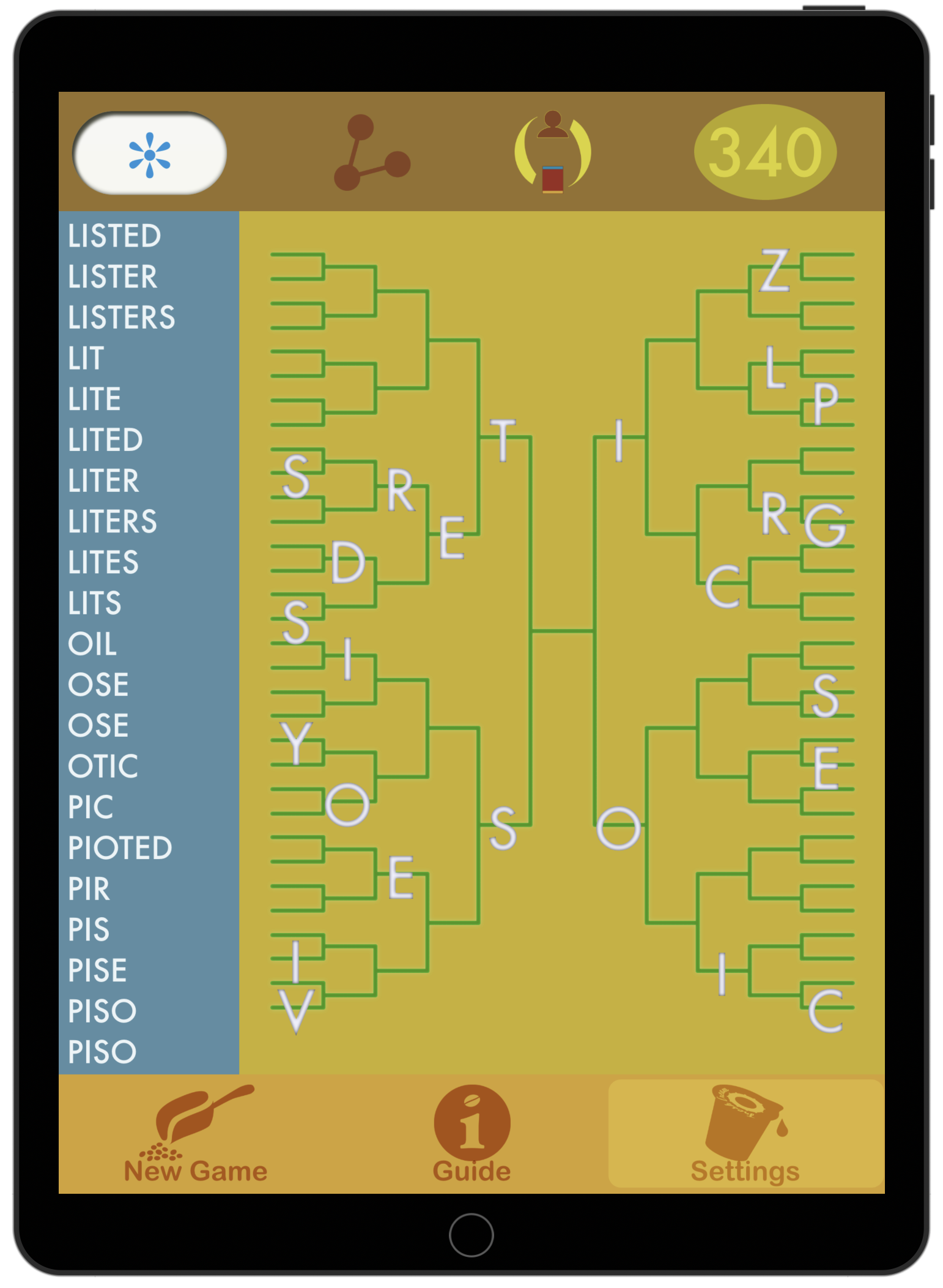 Bracket game mockup 1 user screenshot