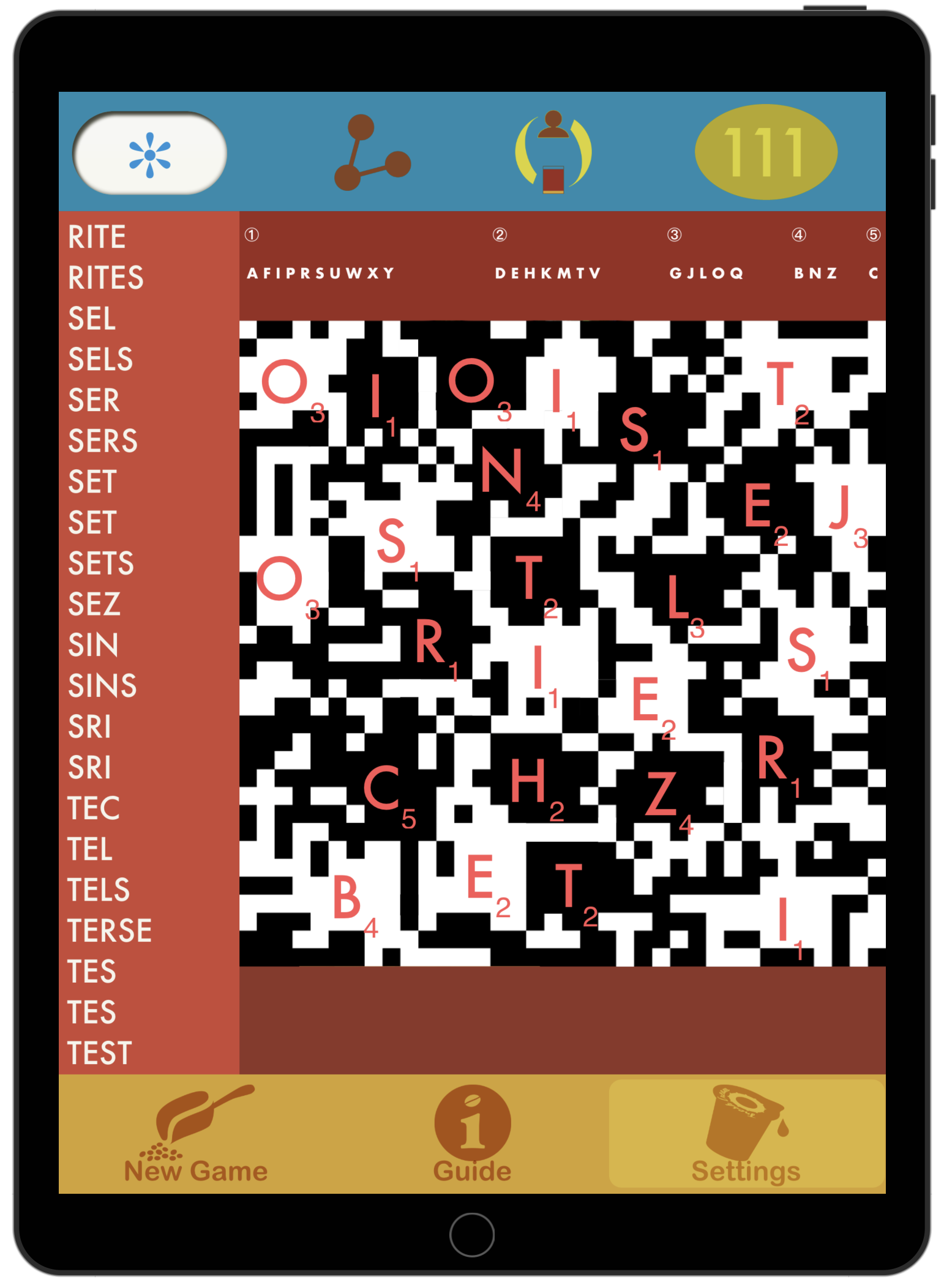 Codespeller QR code game mode Blu Yonder screenshot