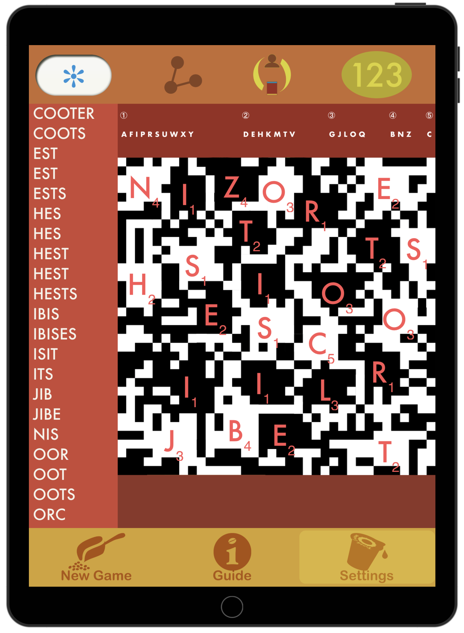 Codespeller QR code game mode user screenshot