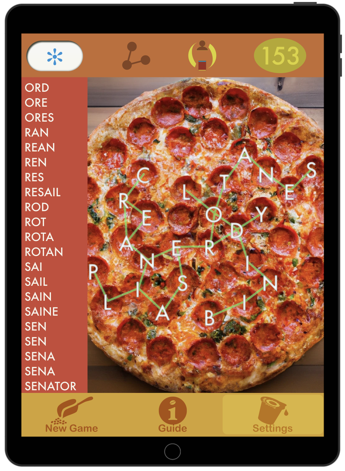 Pizza game user screenshot